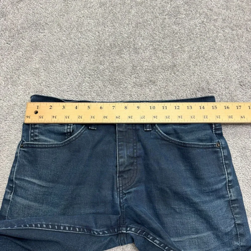 Levi's 511 Straight Leg Slim Fit Denim Jeans Mens 31x32 Dark Wash Cotton Casual